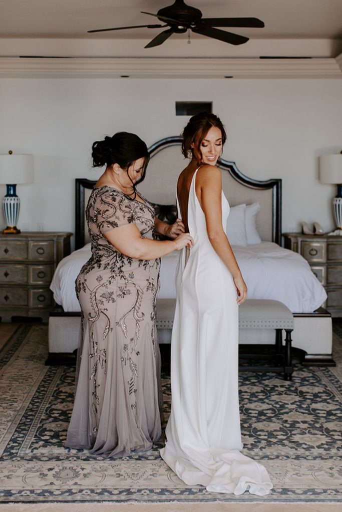 bride and mother portraits