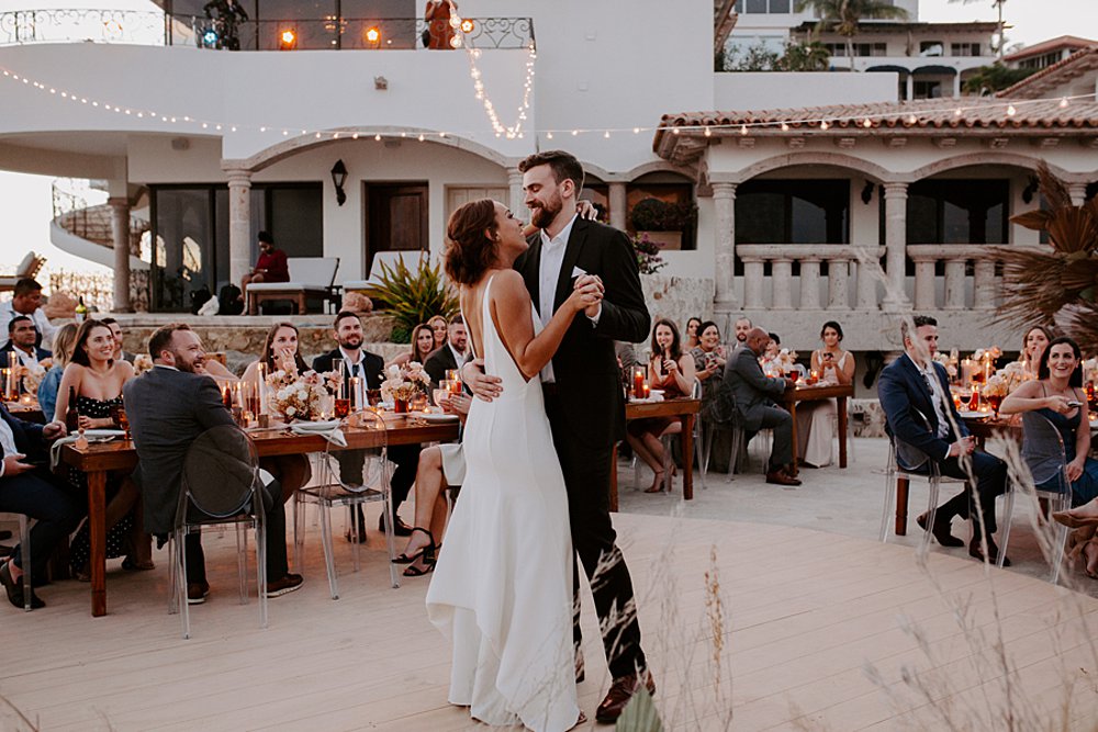 intimate wedding cabo first dance
