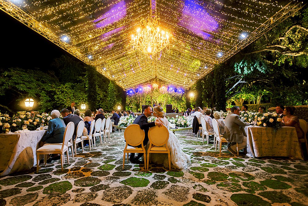 wedding tent lighting idea