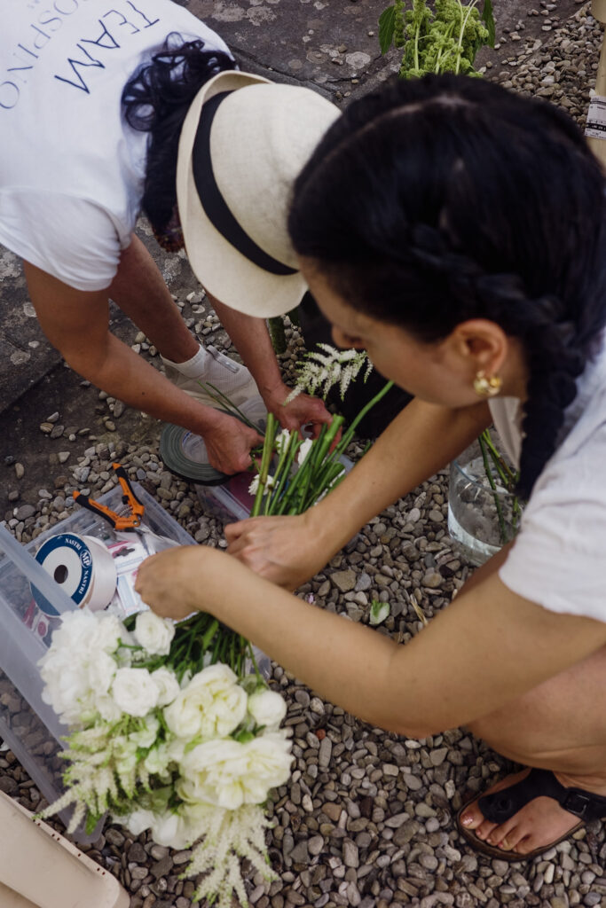 behind the scenes destination wedding