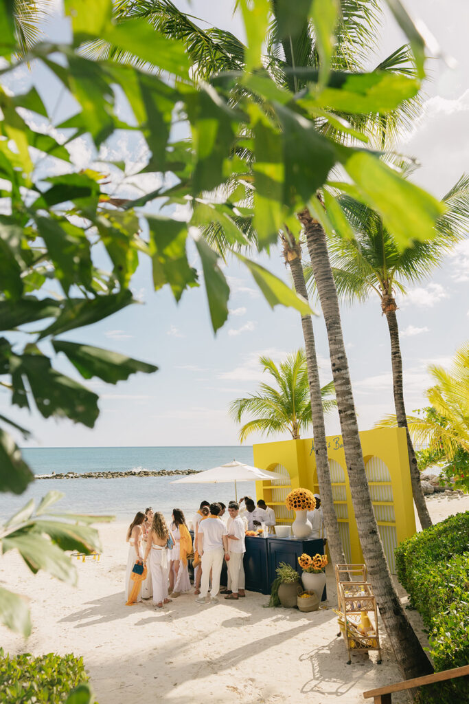 beachfront welcome party