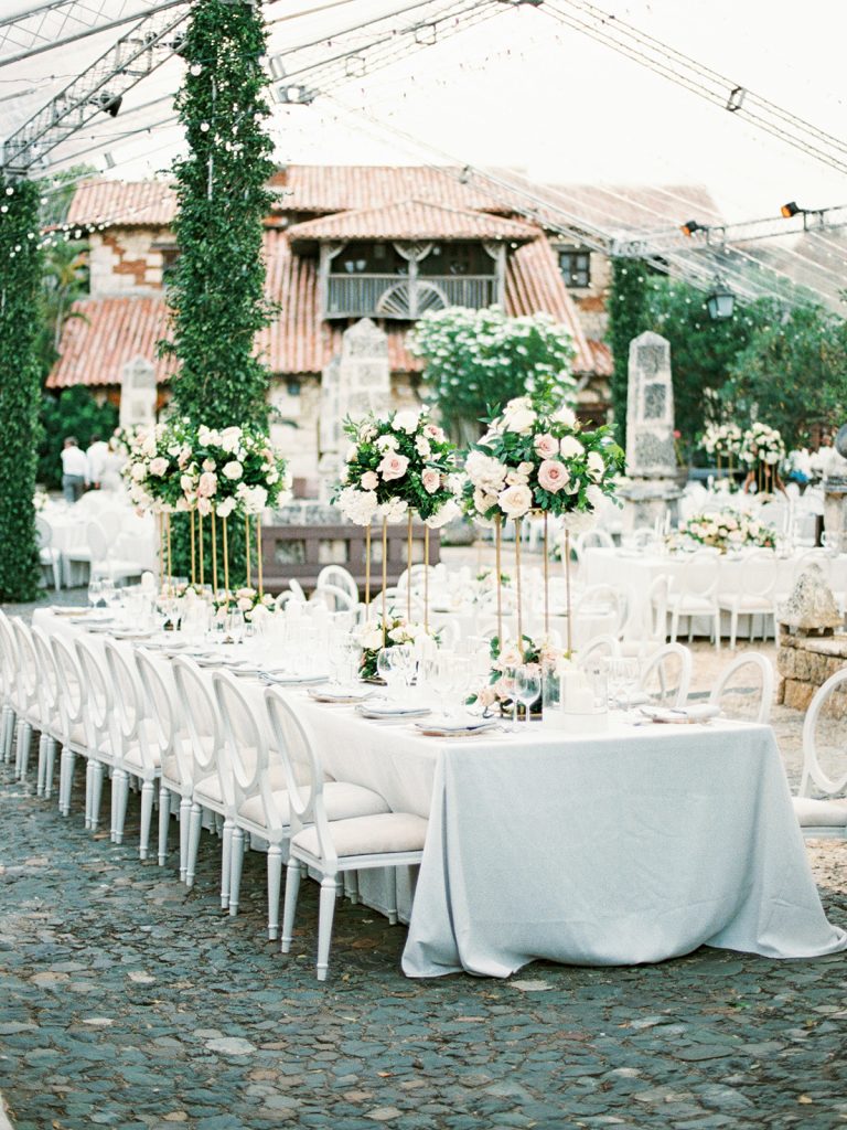 custom clear tent for destination wedding in Dominican Republic by Claire Duran