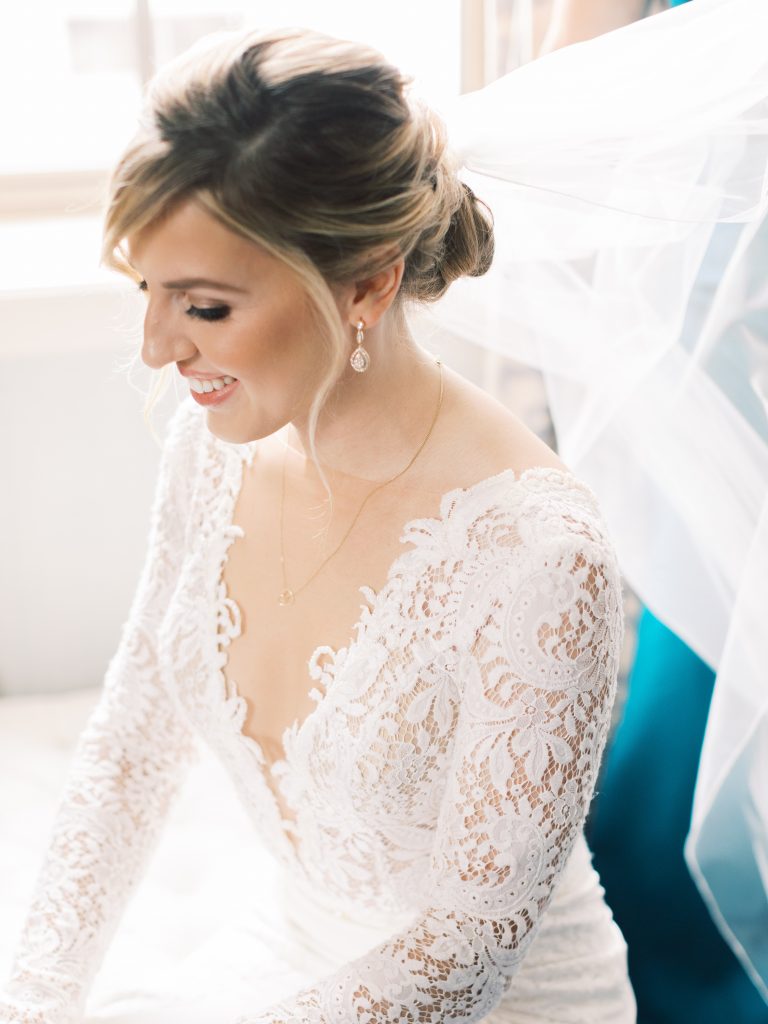 getting ready for wedding at the St. Regis