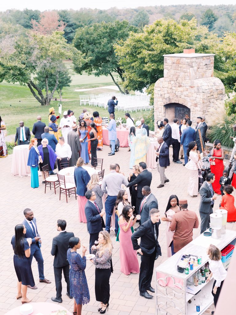 outdoor cocktail hour at Bretton woods