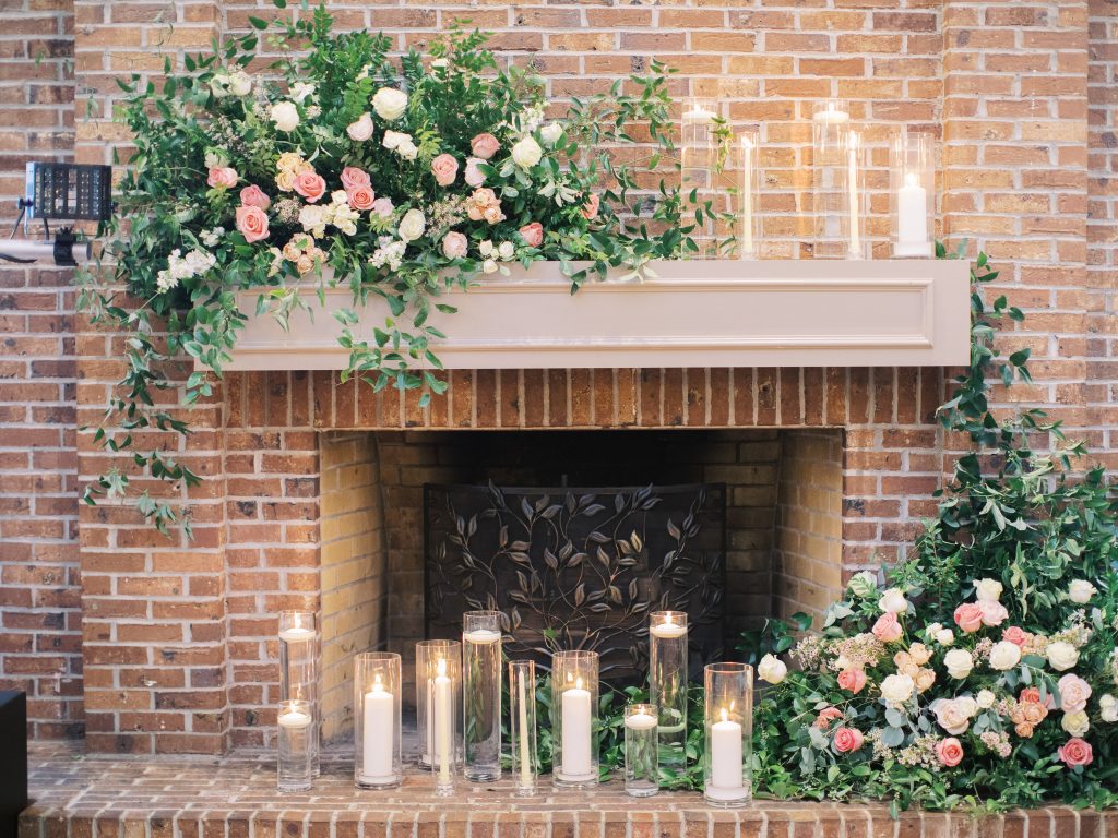 fireplace decor at Bretton woods