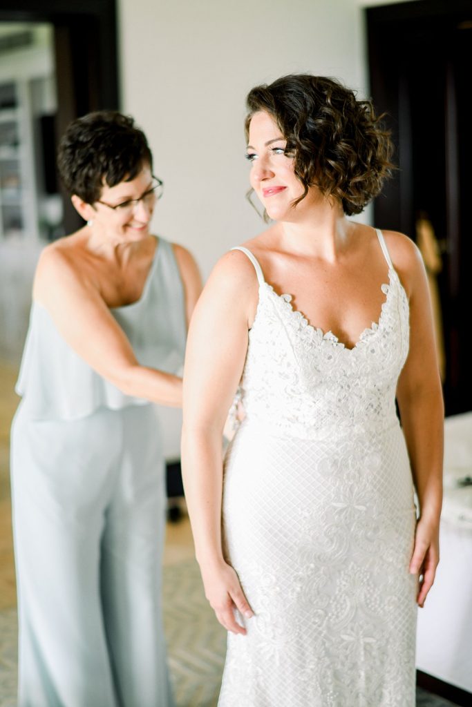 mother and bride in casa de campo wedding