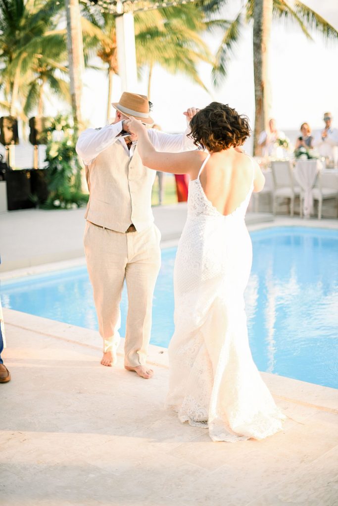 bride and groom introduction reception casa de campo