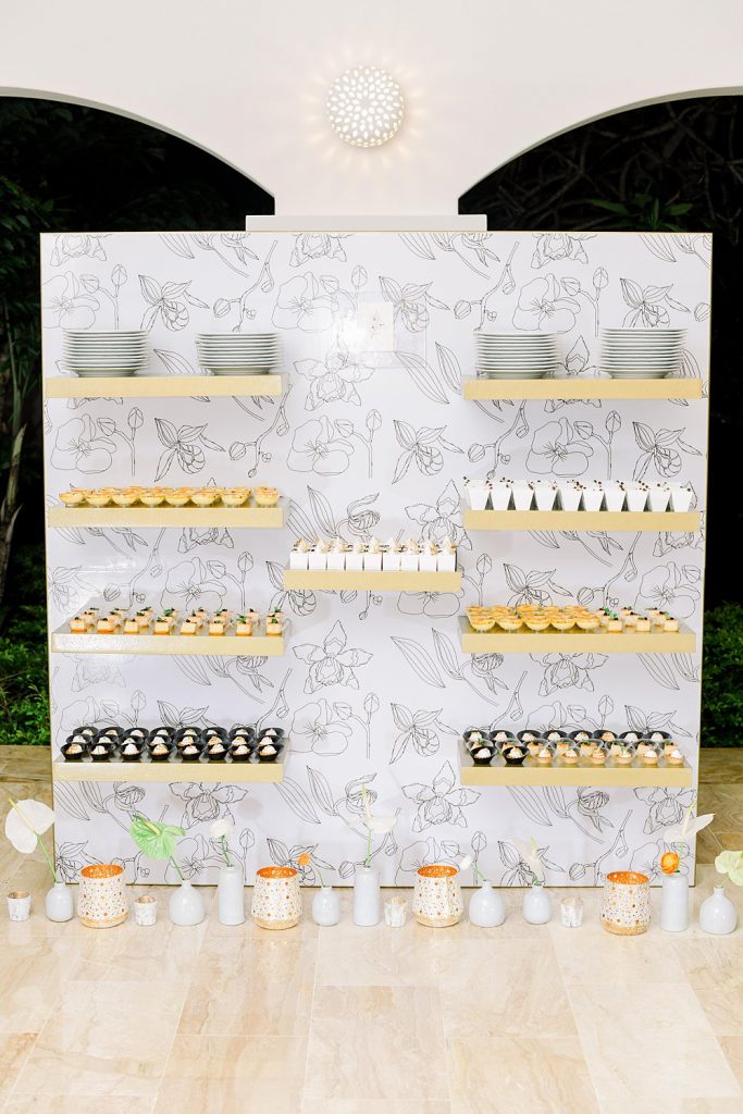 dessert display by claire duran