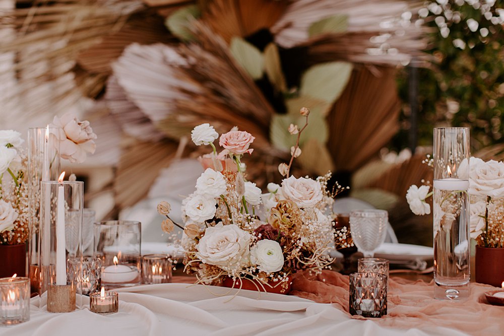 bohemian sweetheart table
