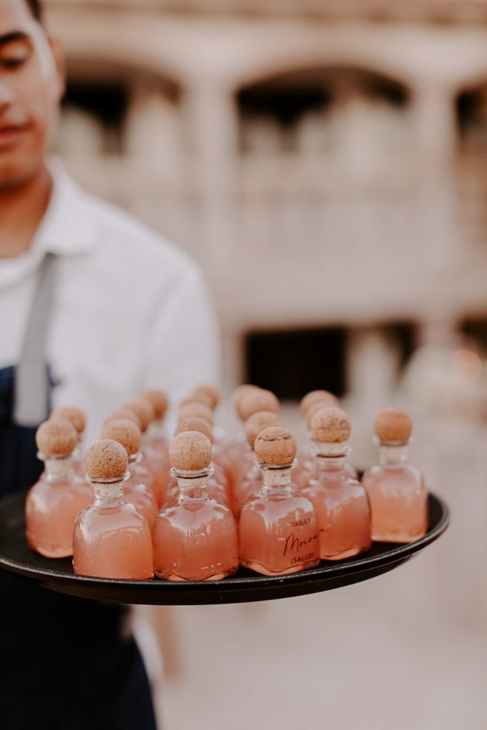 cretive escort card for wedding in mexico