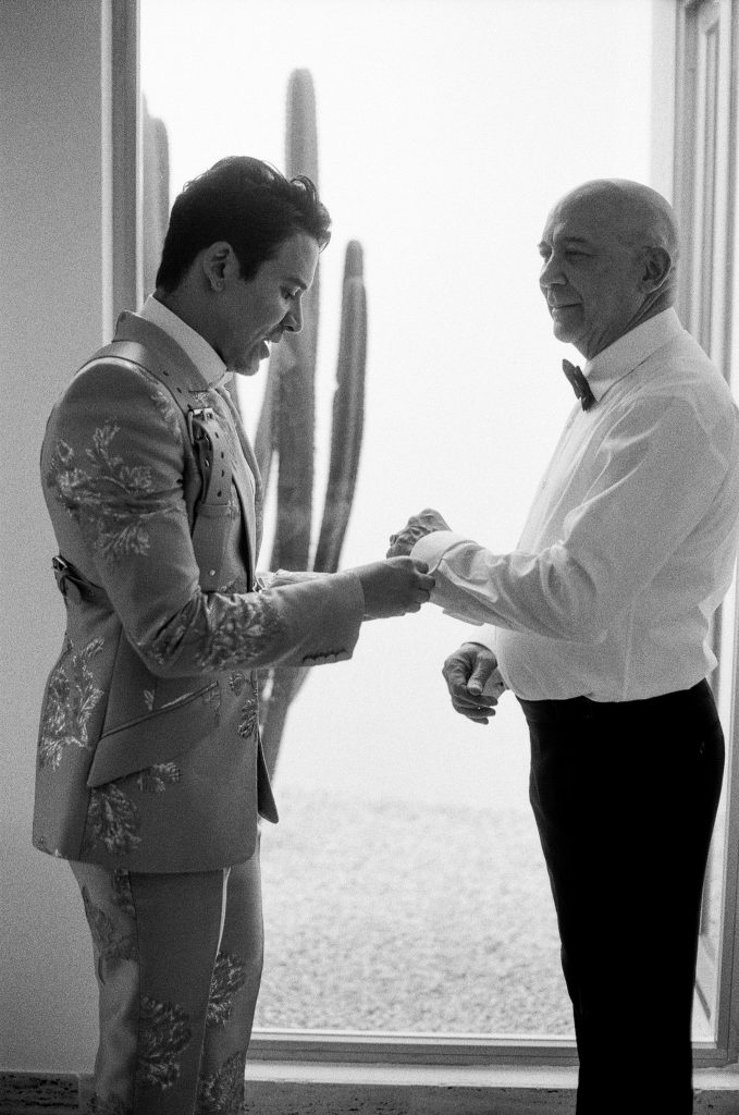 father son wedding portraits