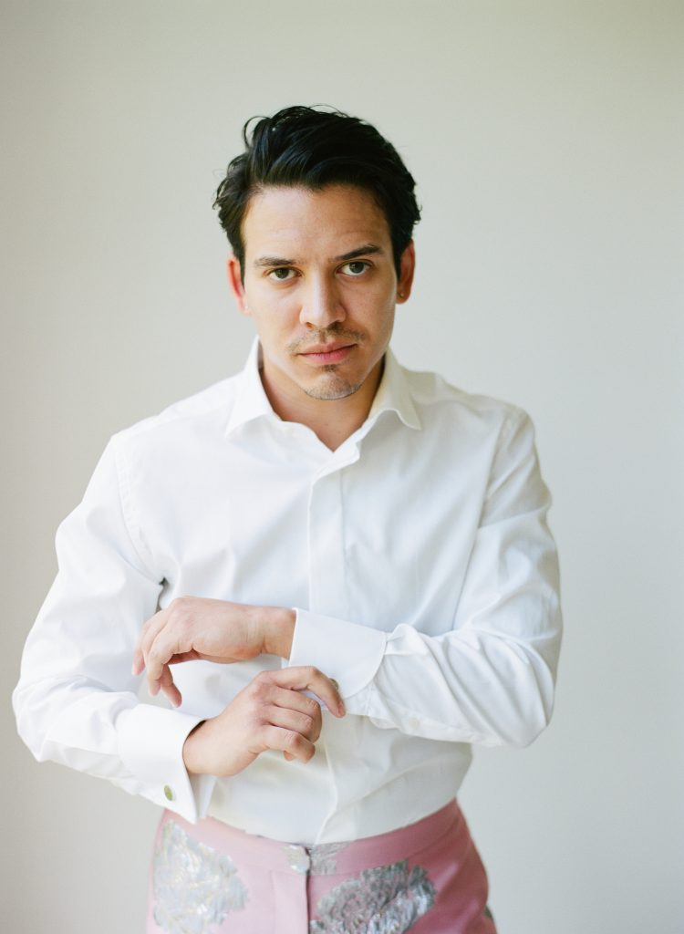 groom getting ready claire duran wedding