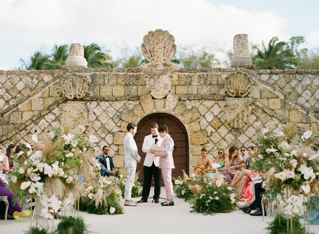 wedding ceremony in chavon  amphitheater