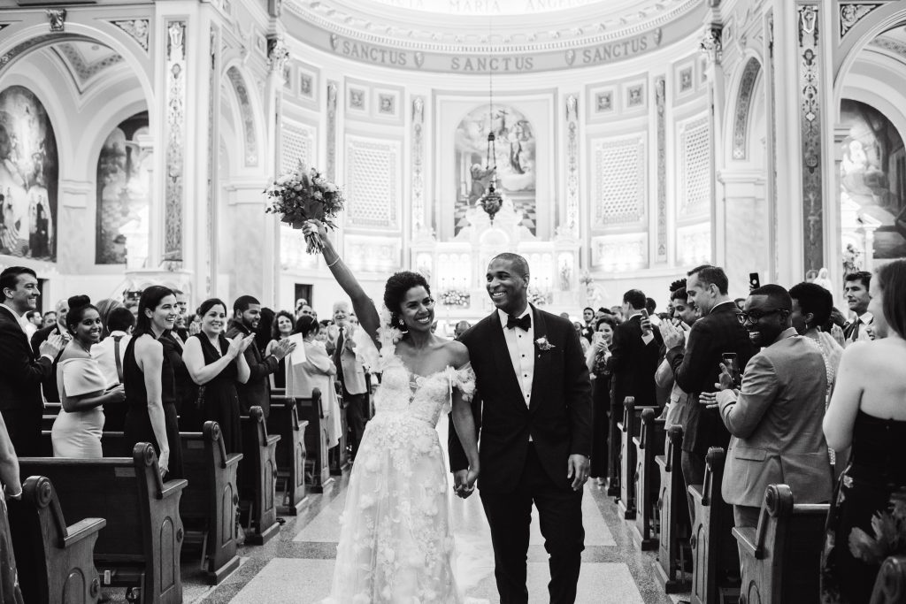 saint mary of the angels church wedding