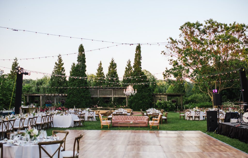 rose garden chicago botanic wedding