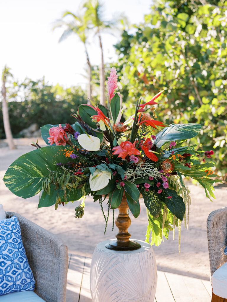 tropical wedding by claire duran