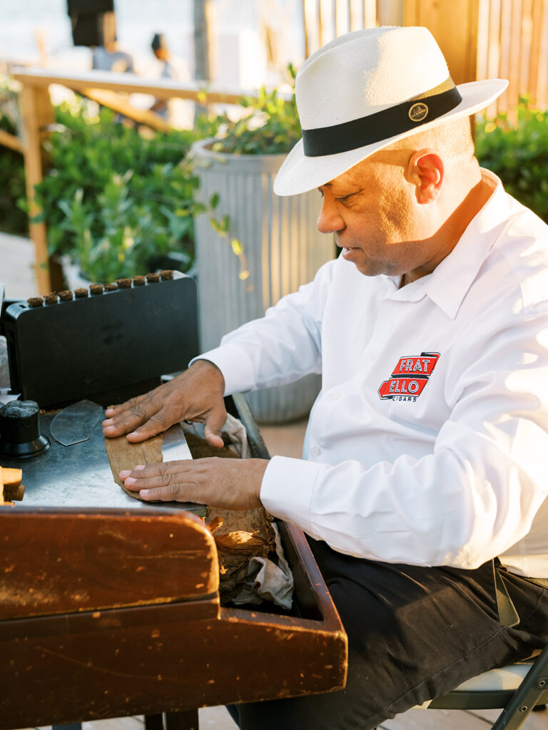 live roller at casa de campo wedding