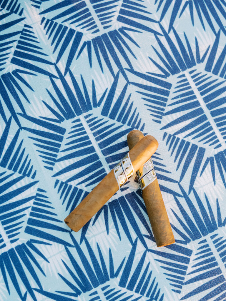 fratello cigars in claire duran wedding