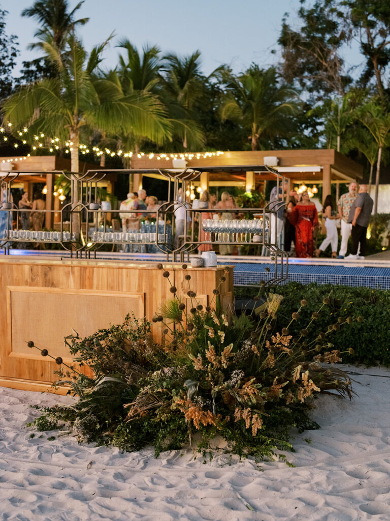 wedding beach party in casa de campo