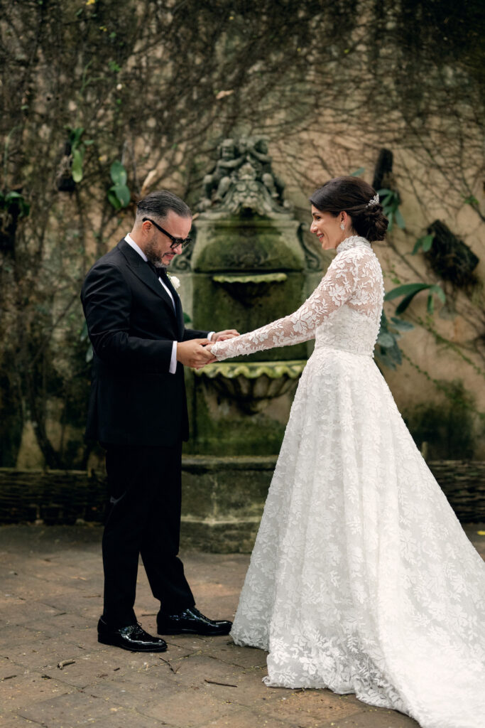 First Look with Bridesmaids