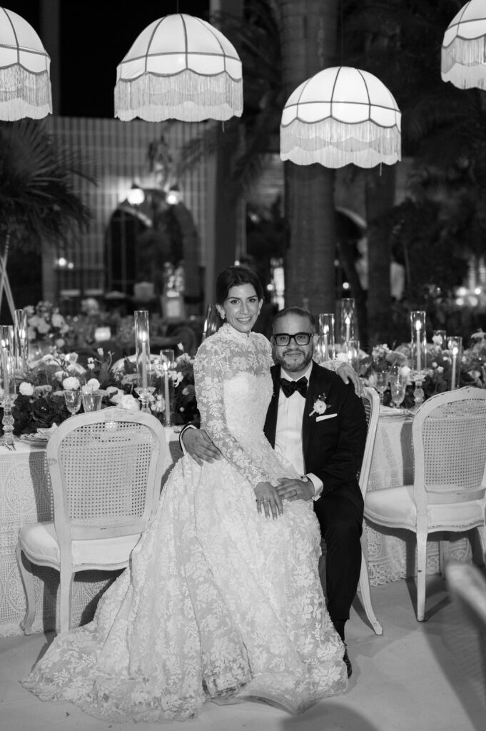 caribbean wedding couple