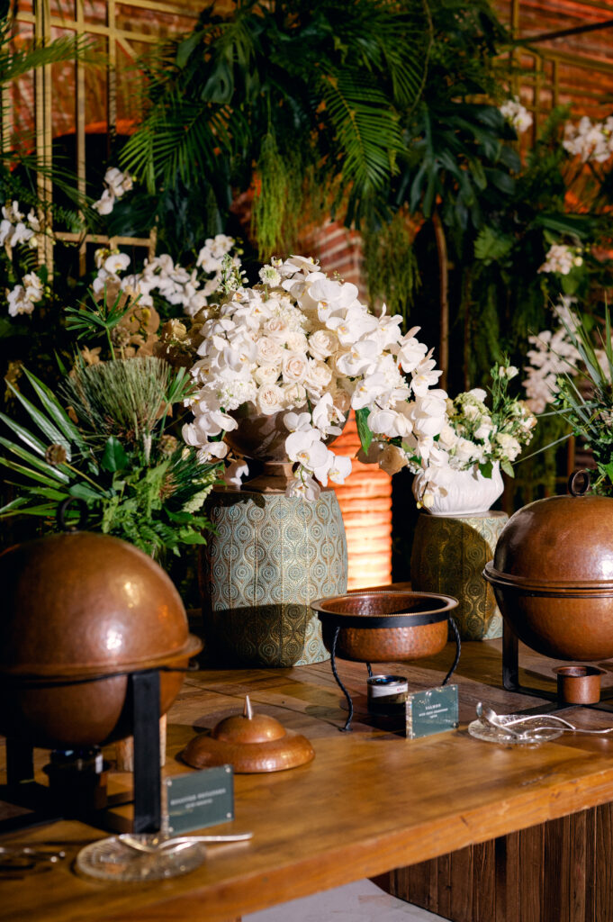 estacion de comida boda