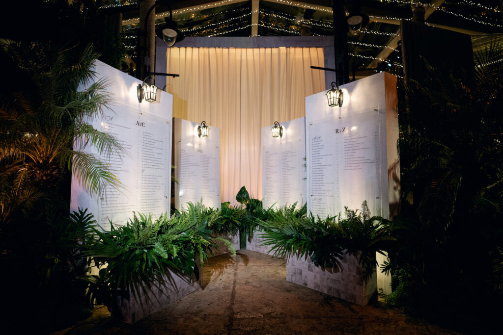 wedding seating chart