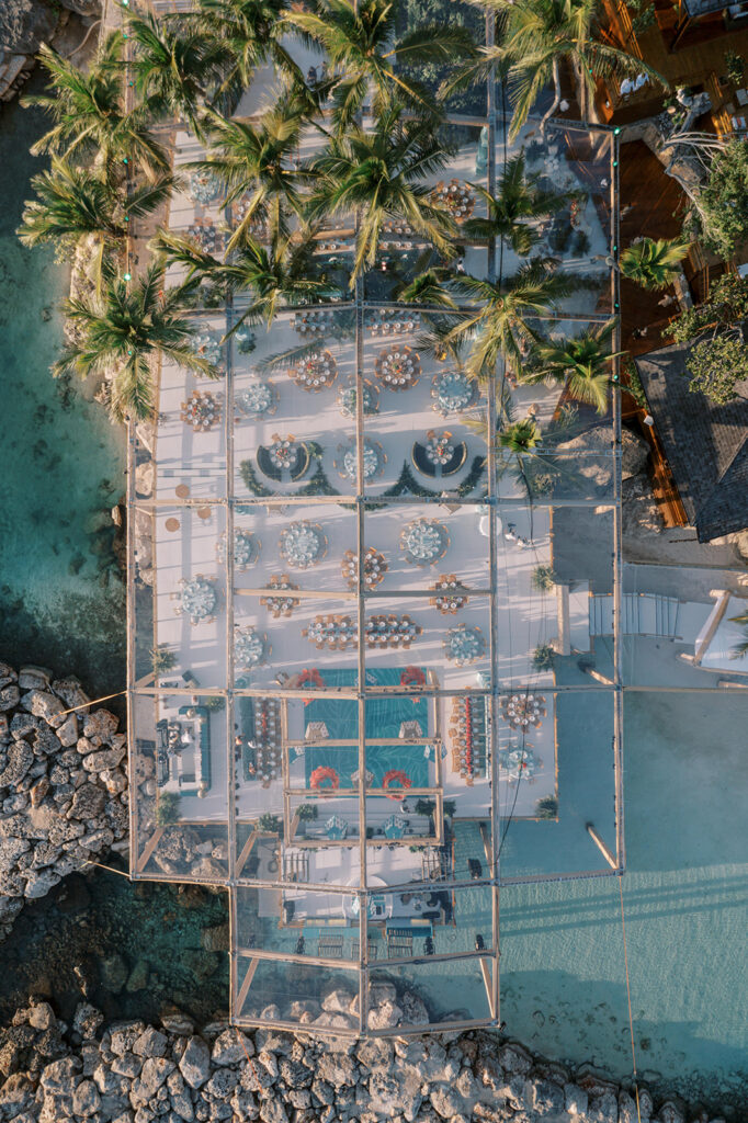 floating platform for wedding in casa de campo