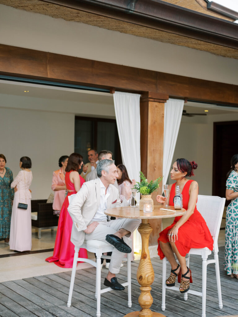 cocktail hour in villa simba las terrenas