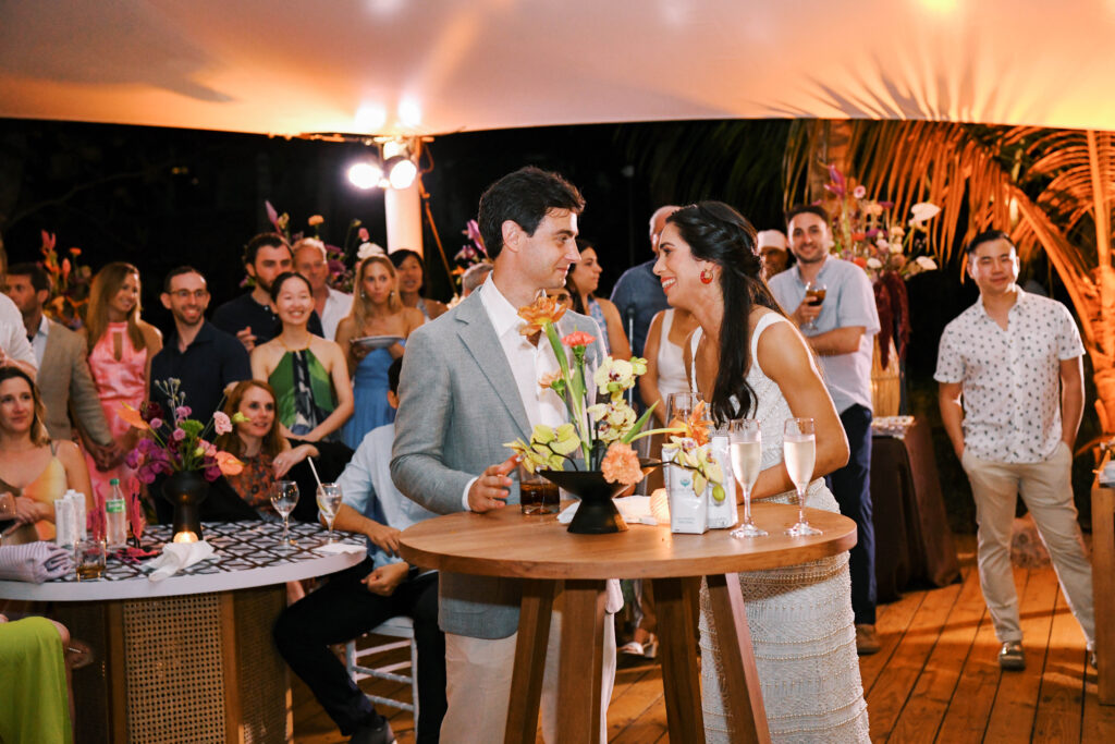 destination wedding welcome party in samana