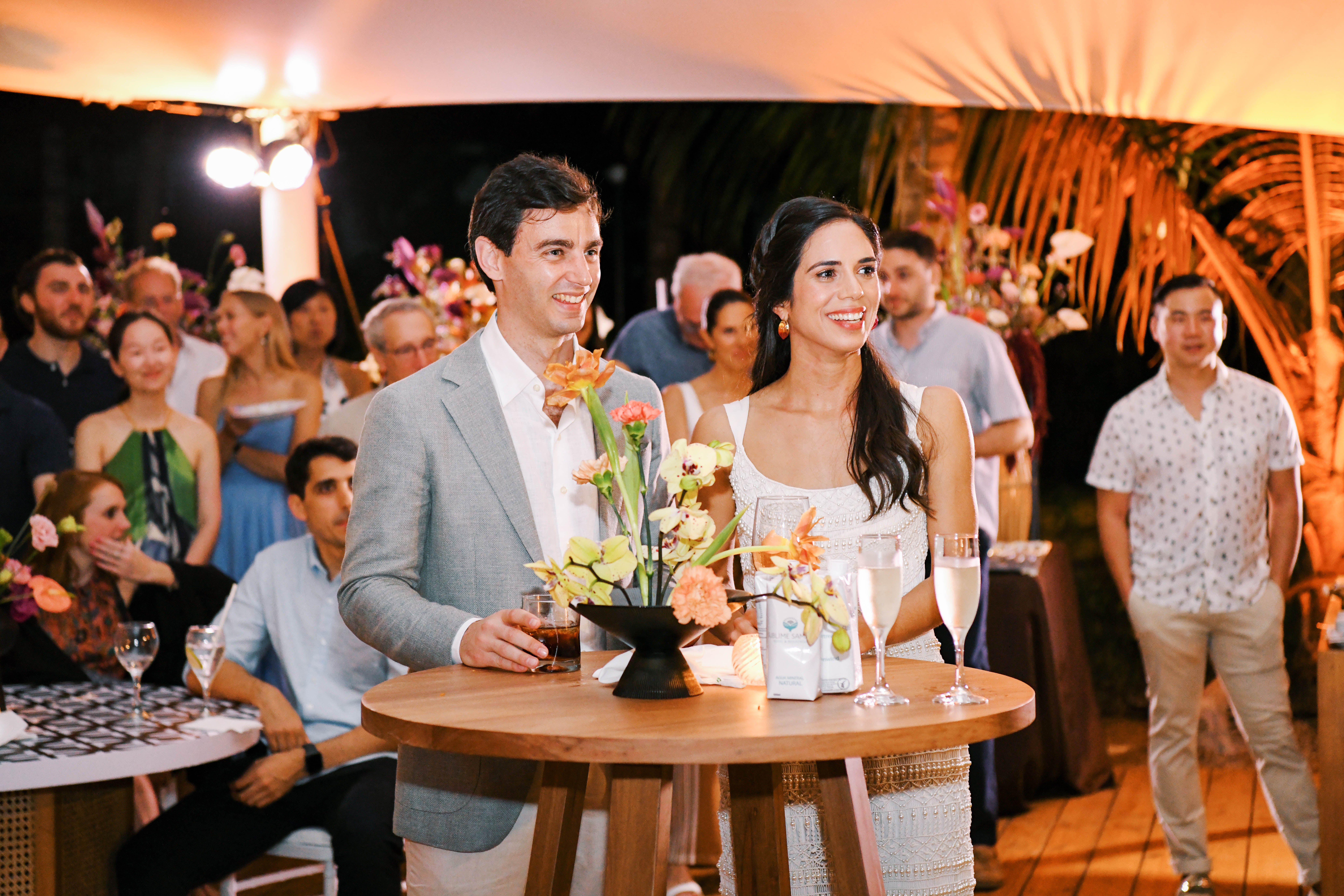 destination wedding welcome party in samana