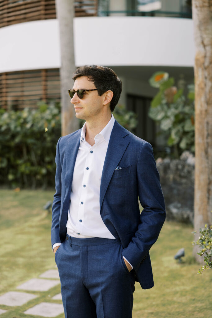 groom's getting ready in las terrenas samana 