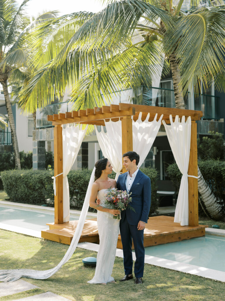 luxury beach wedding in samana