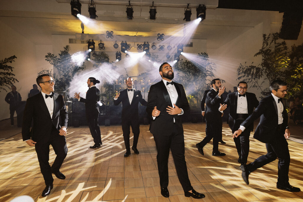 groomsmen dance in casa de campo