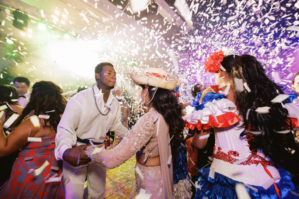 Indian Dominican wedding hora loca