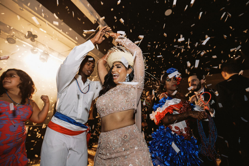 Indian dominican wedding in the Caribbean