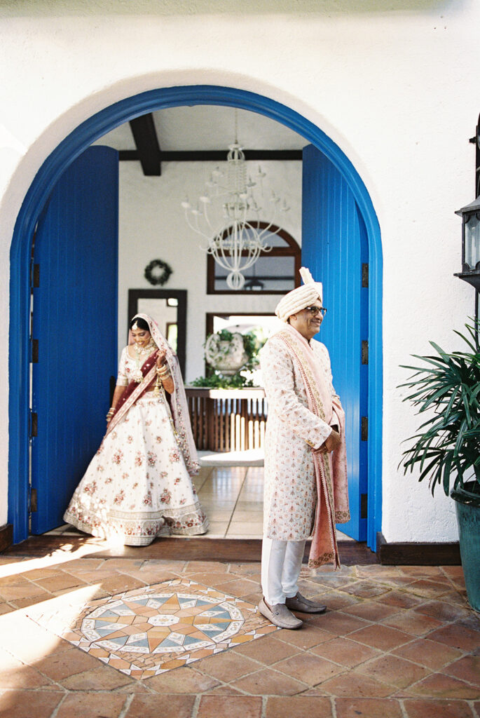 father daughter first look indian wedding