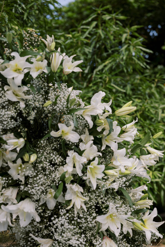 lillys flower wedding ceremony