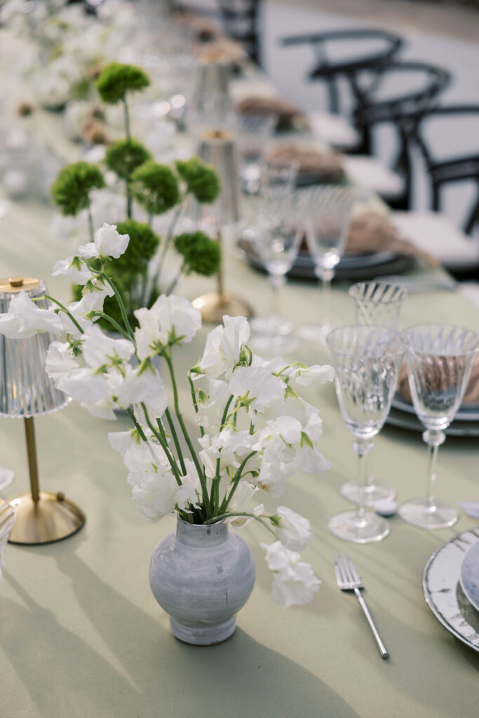 destination wedding table setting