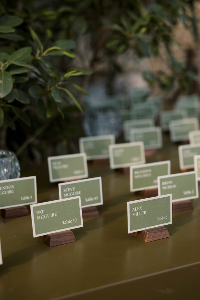 guest tables destination wedding