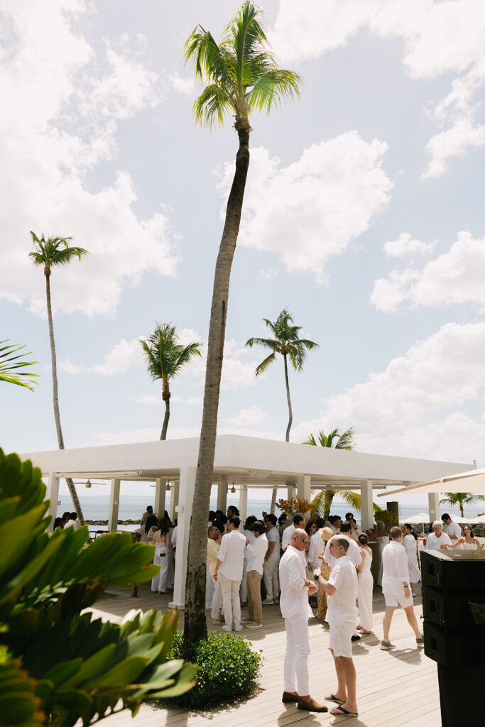 minitas beach club welcome party