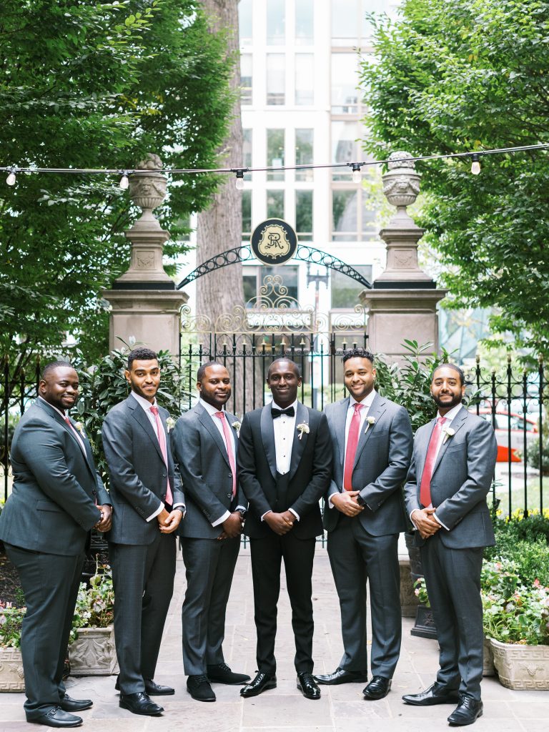groomsmen at the St. Regis DC