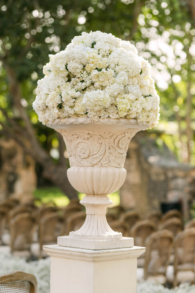 wedding ceremony florals