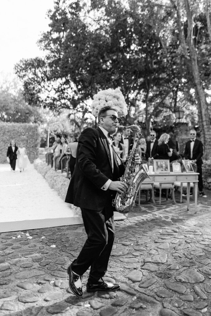 wedding ceremony sax