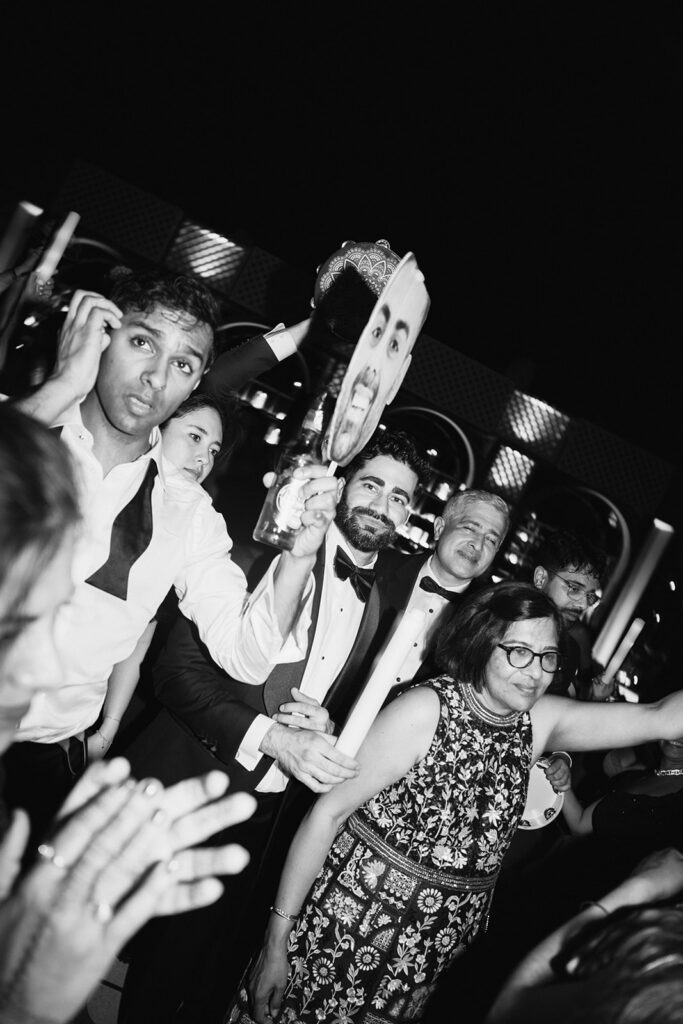 altos de chavon wedding black and white